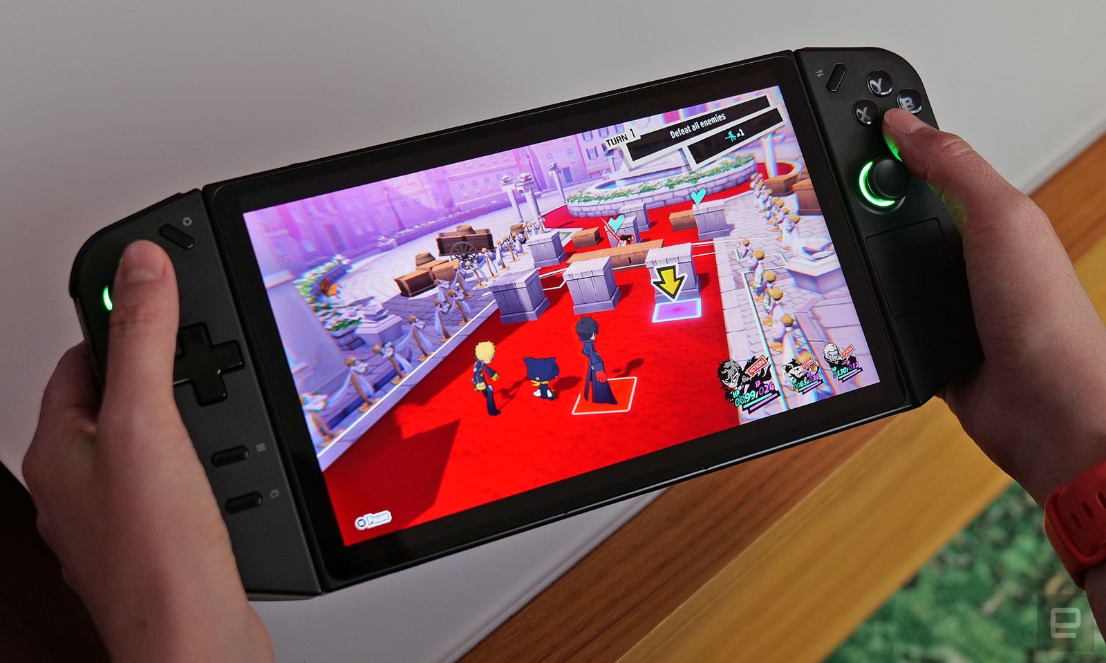 The Legion Go's 8.8-inch OLED display is the biggest screen available on pretty much any gaming handheld available today.