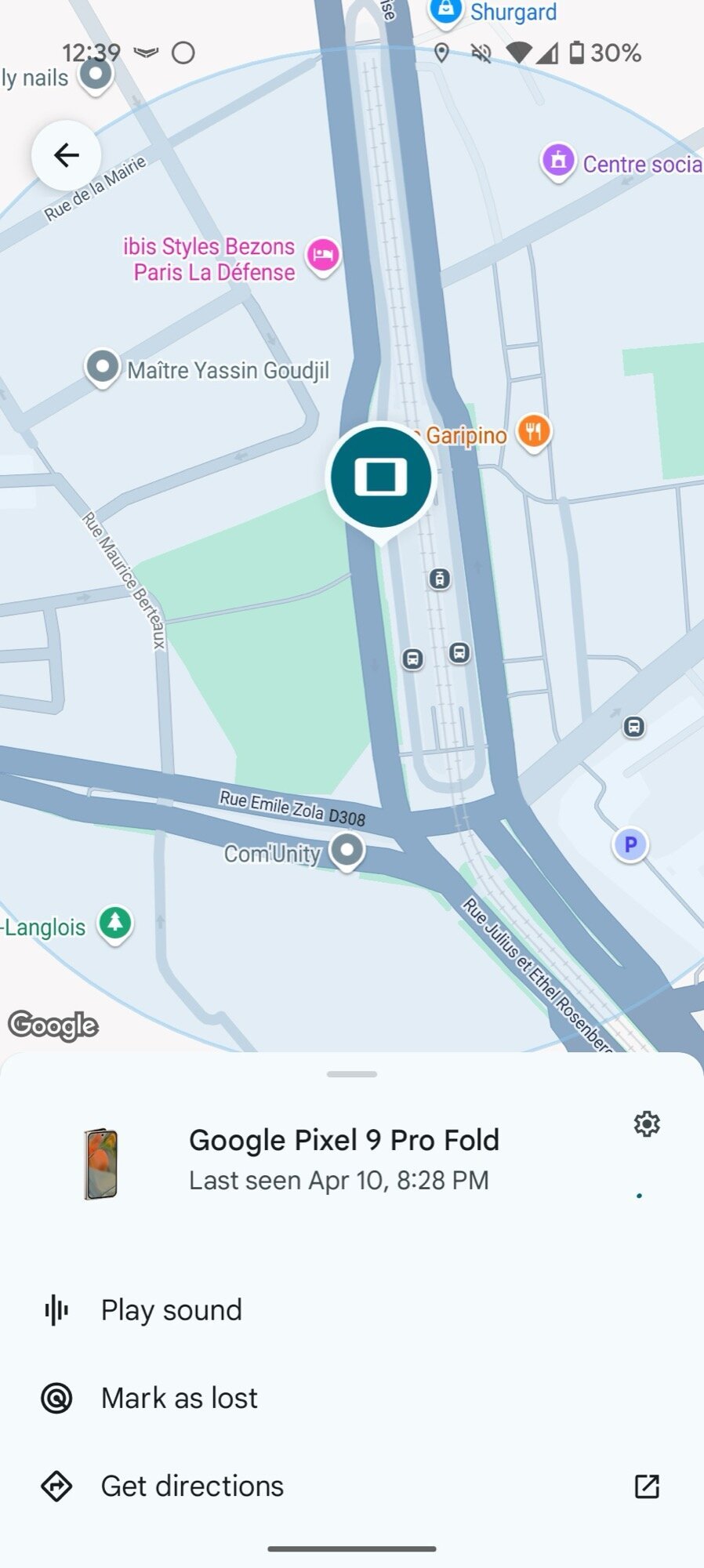 find phone when off pixel 9 pro fold test 4 3 later