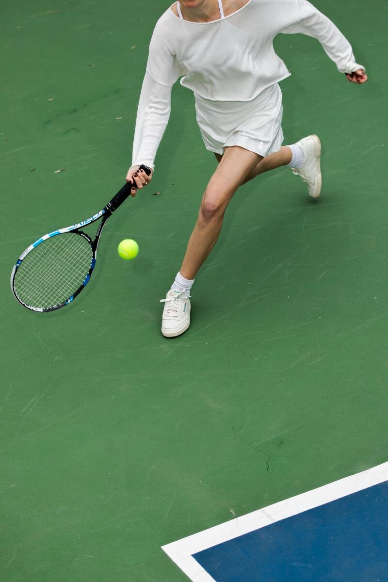 A guest of Anna and Kacper Owsian's Tennis Clinic.