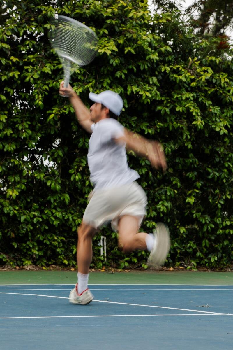 A guest of Anna and Kacper Owsian's Tennis Clinic.
