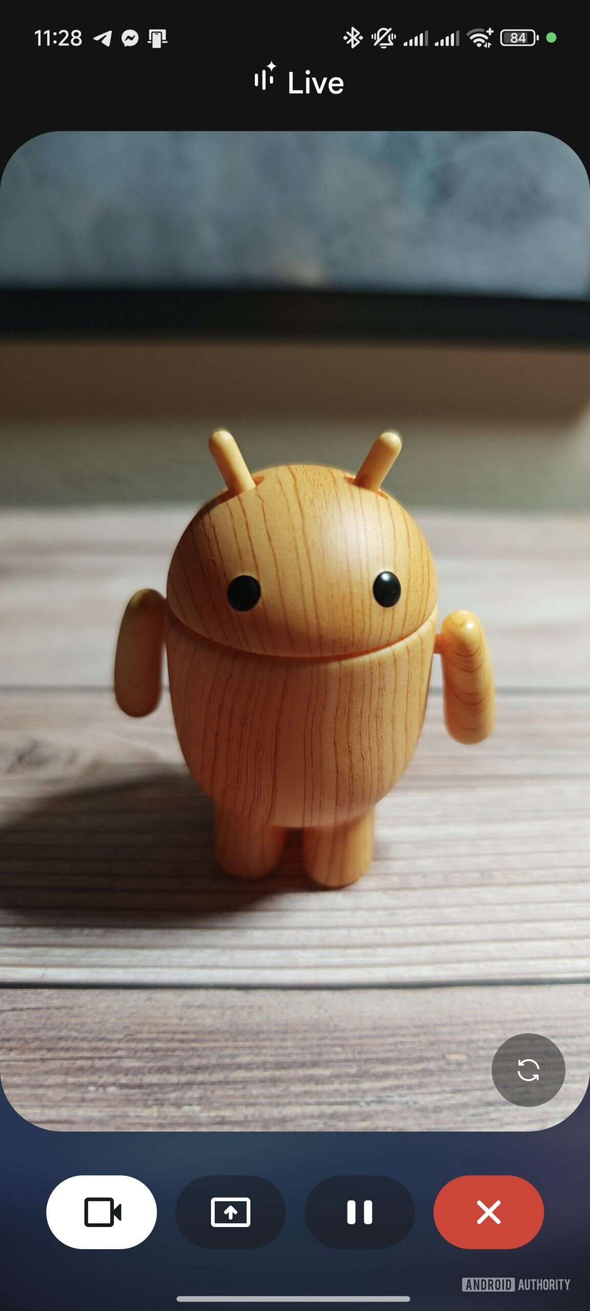 Gemini Live live video feature demo