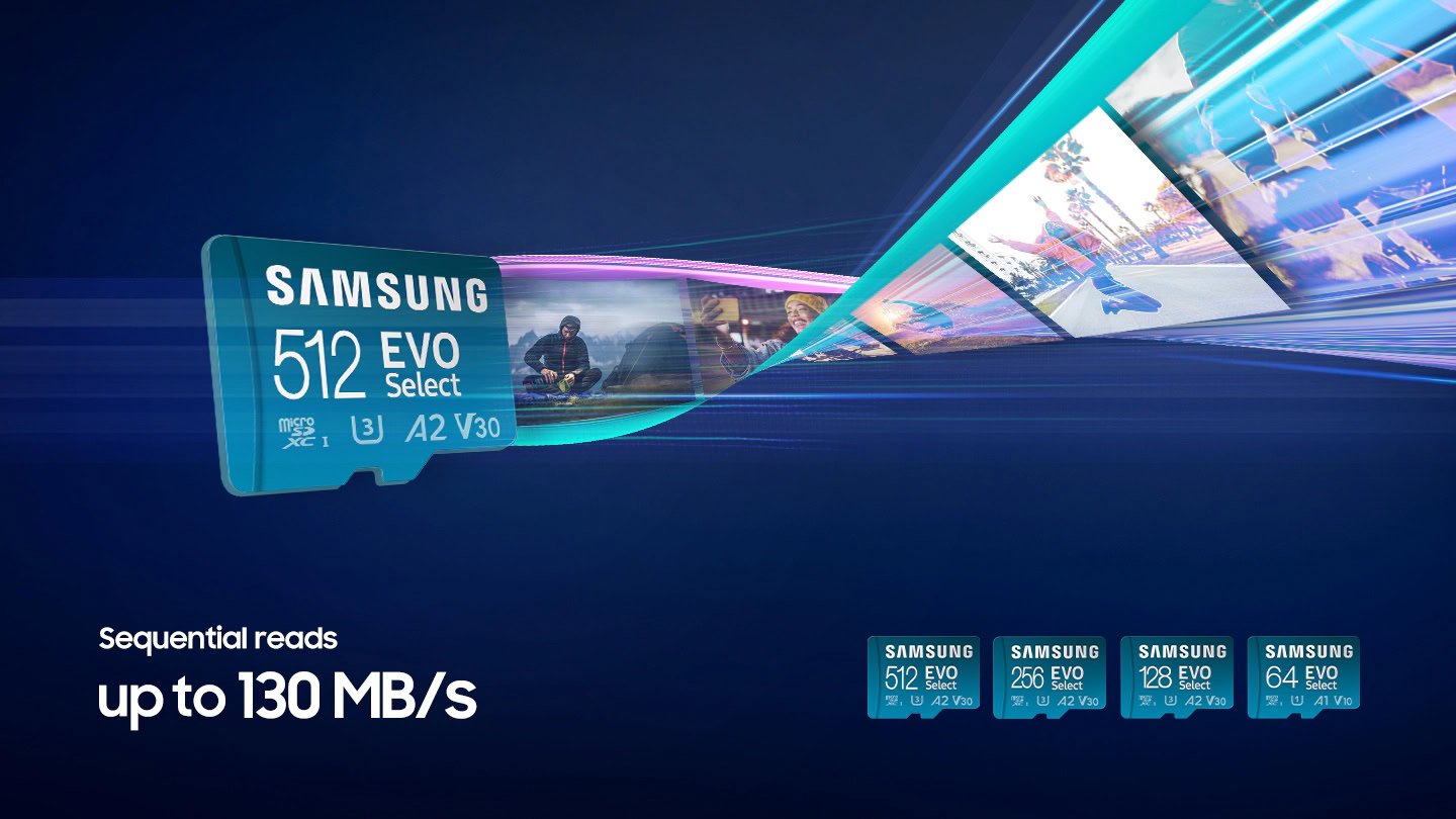 Samsung EVO Select microSD card featured image with other options