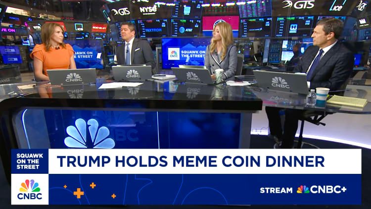 President Trump holds meme coin dinner