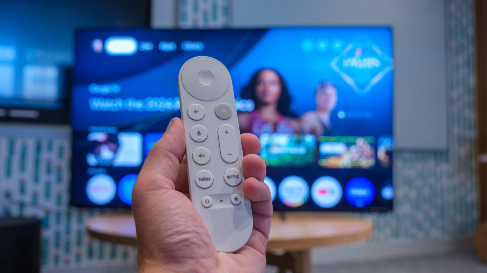 Google TV Streamer white remote Google TV Streamer white remote