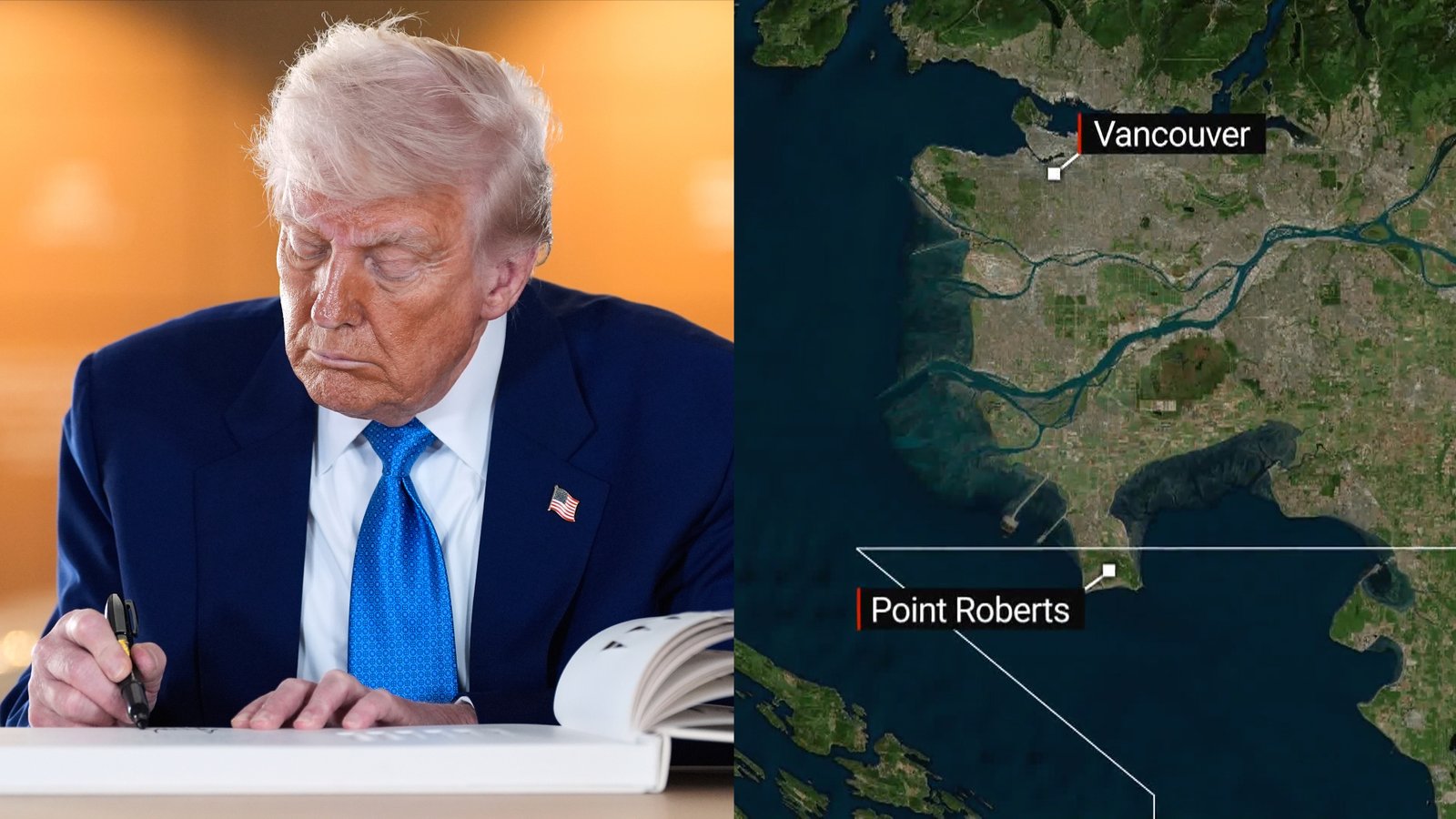 Click to play video: 'Businesses at the U.S.-Canada border hammered by Trump tariffs and rhetoric'