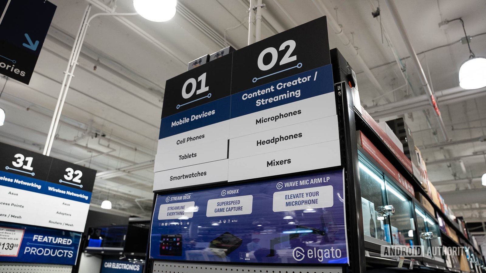 Micro Center Santa Clara Aisle Signage