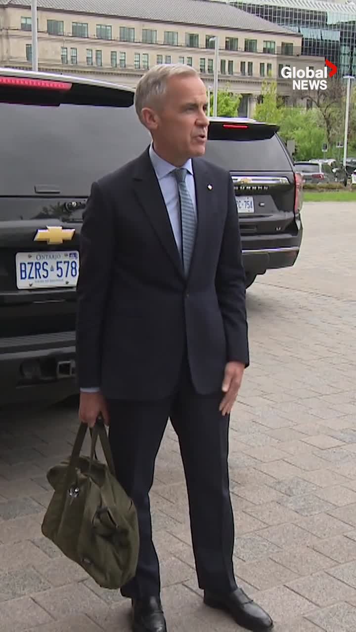 Click to play video: 'Carney says US senators discussed tariffs, security during Ottawa visit'