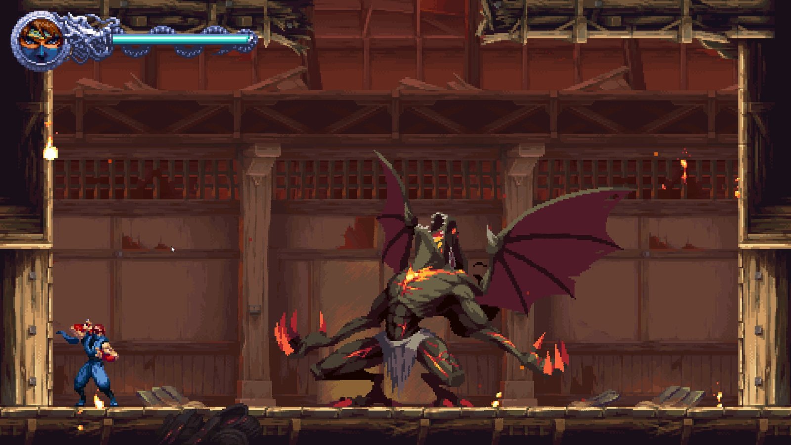 A screenshot from Ninja Gaiden: Ragebound.