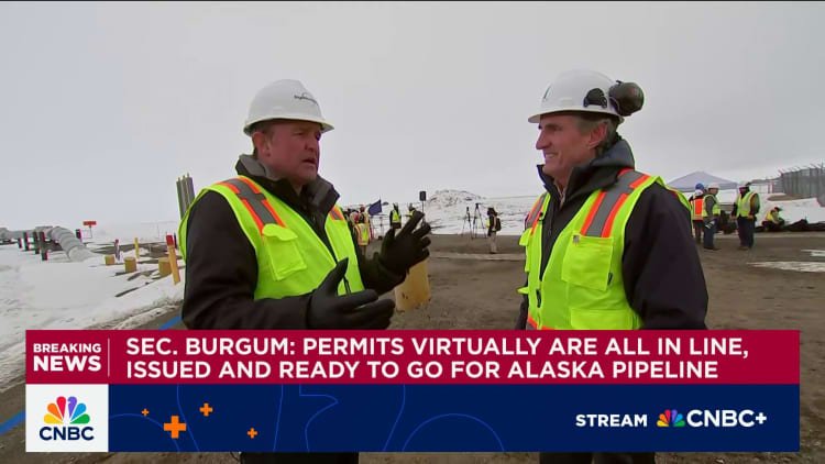 Interior Sec. Burgum on Alaska LNG pipeline: Permits virtually all in line, issued and ready to go