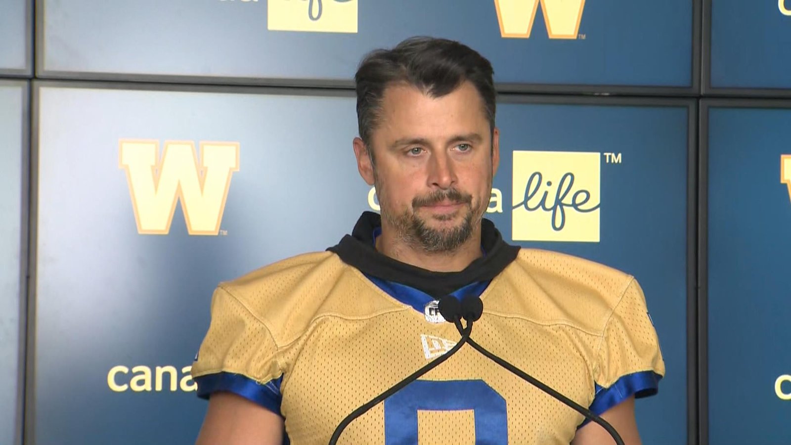 Click to play video: 'RAW: Blue Bombers Zach Collaros Interview – May 23'