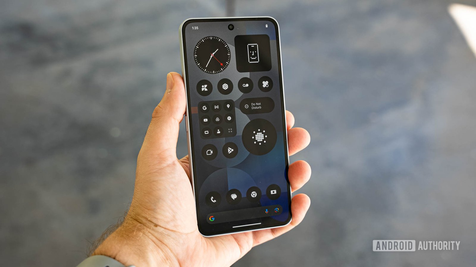 Nothing Phone 3a Pro home screen with Nothing OS 3.1 Nothing Phone 3a Pro home screen with Nothing OS 3.1