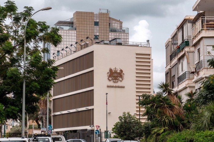The British Embassy in Tel Aviv, Israel