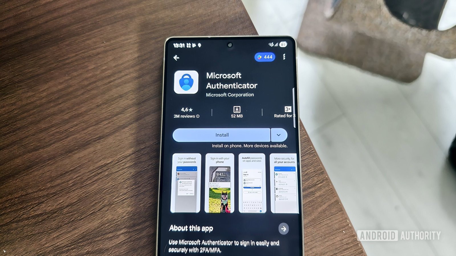 the microsoft authenticator app on the google play store the microsoft authenticator app on the google play store