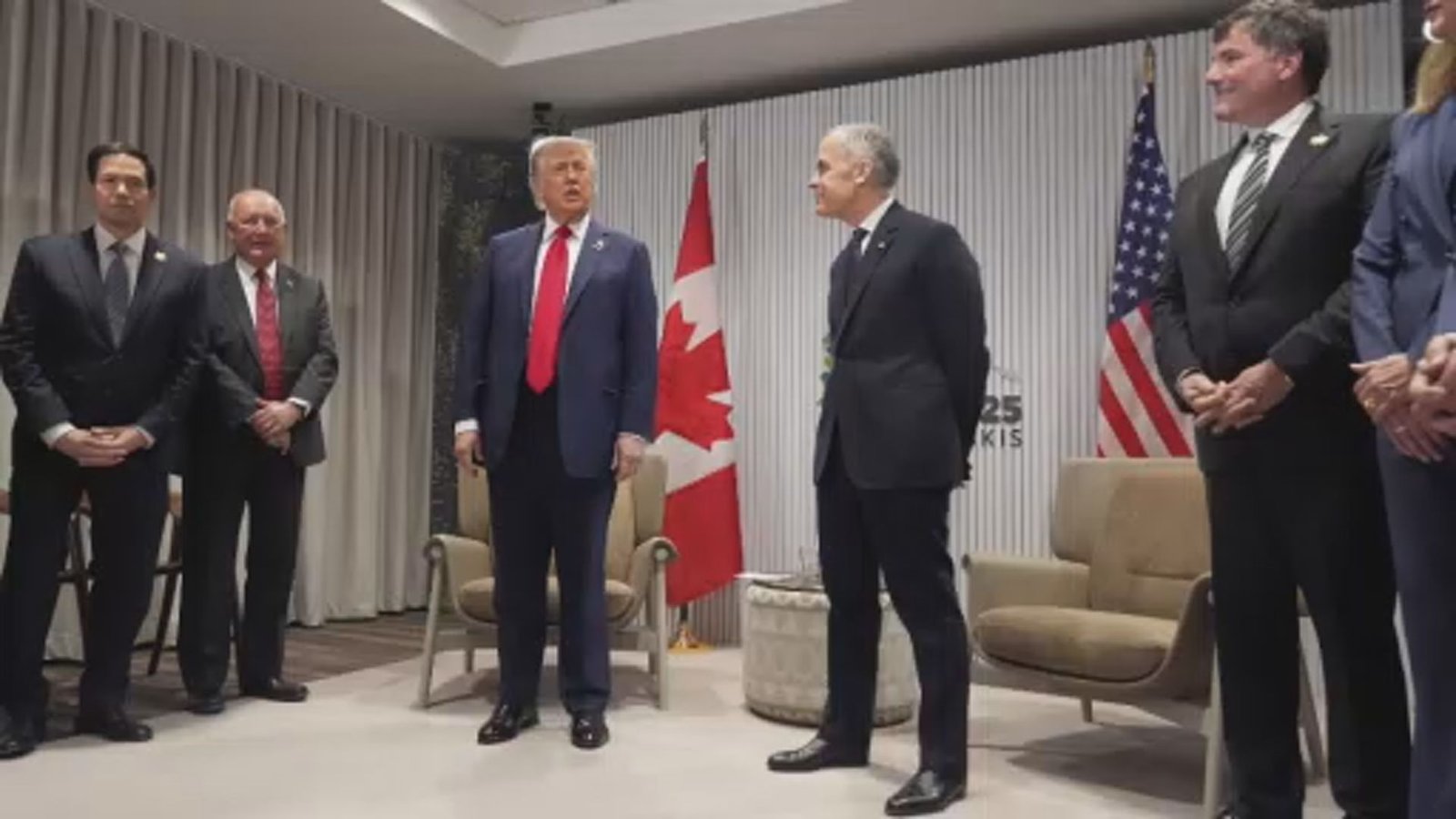 Click to play video: 'Canada-U.S. trade talks accelerate as Carney hosts G7 leaders in Alberta'