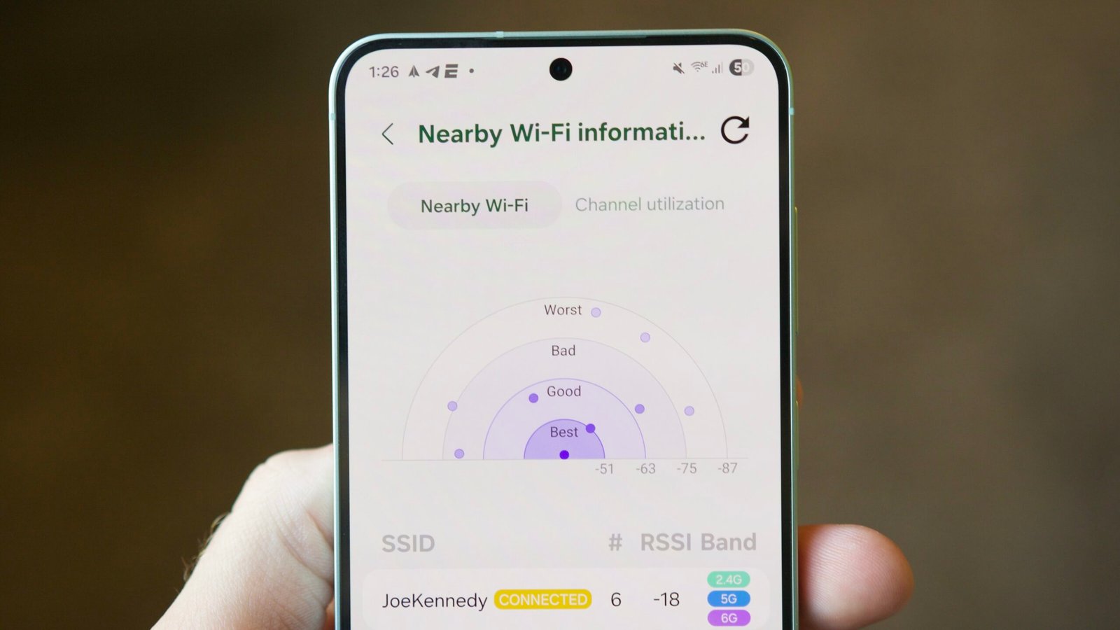 samsung connectivity labs nearby wifi info Wi-Fi information page in Samsung's Connectivity Labs.