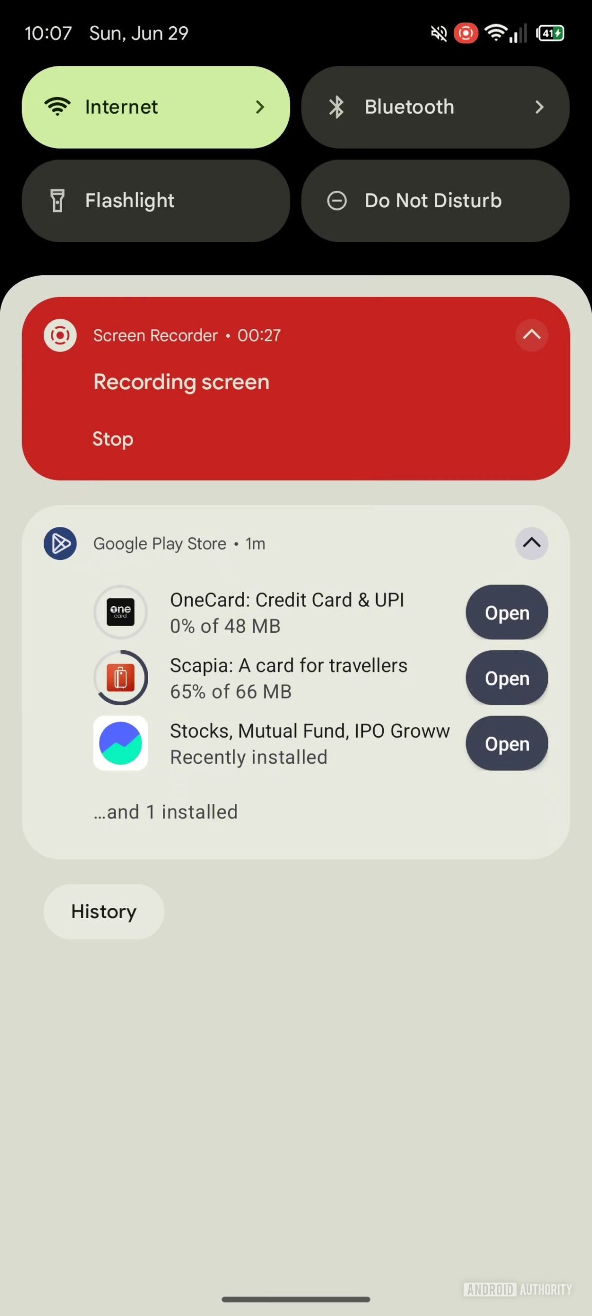 Google Play Store download progress notification (1)