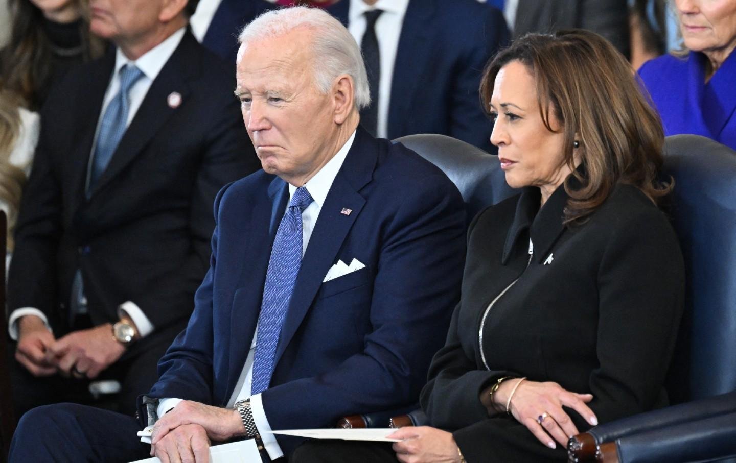 Reaping what they sowed: Biden and Harris at Trump’s inauguration.