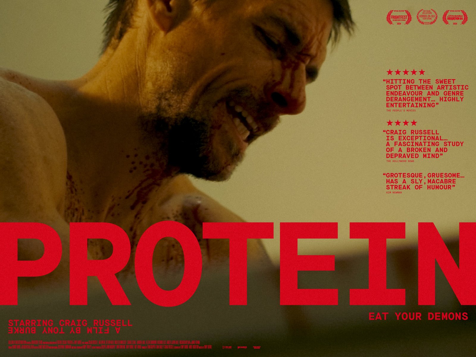 Actor Craig feels 'happy' and 'relieved' to see his latest film release Protein