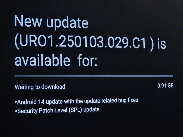 Walmart Onn 4K Pro new Android 14 update