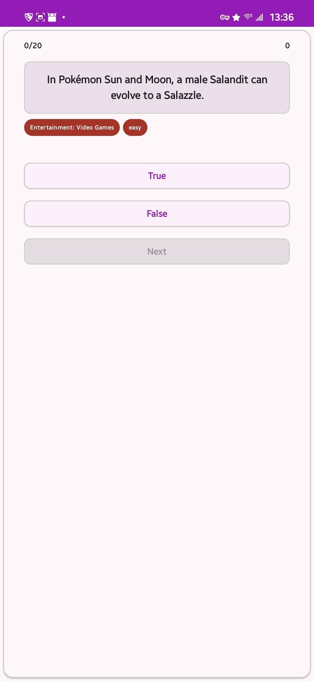 trivia app screenshot 001