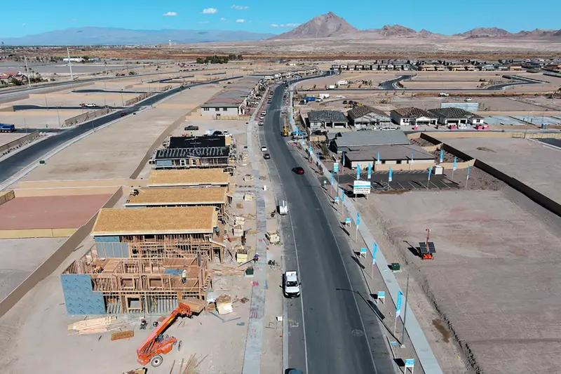 House under construction.