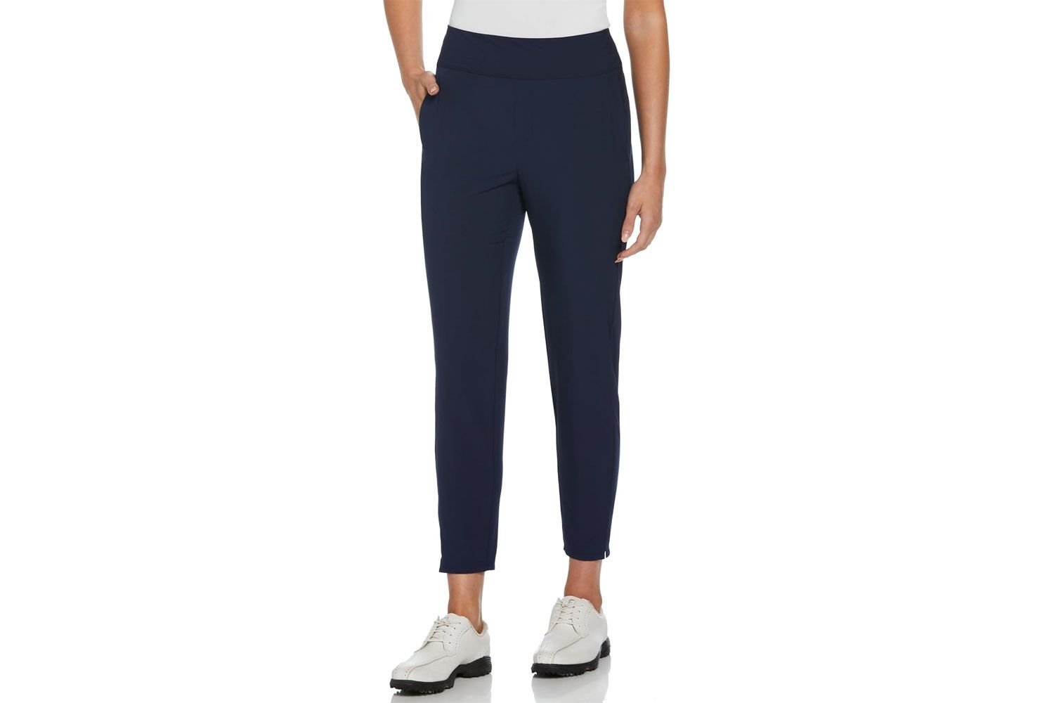PGA Tour Apparel Women's Stretch Woven Ankle 27-inch Pant