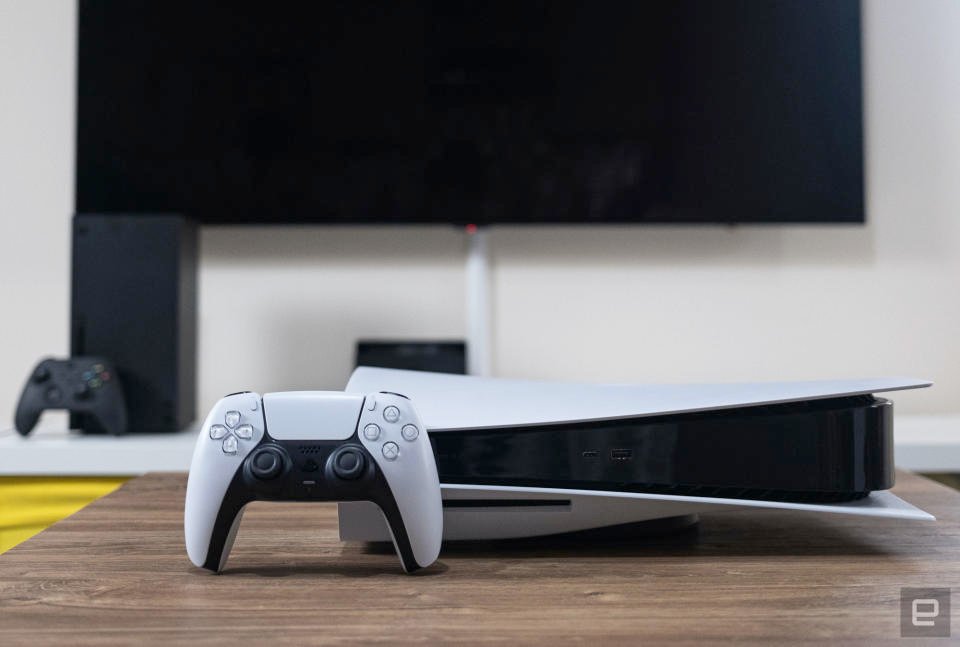 Sony PlayStation 5 gaming console.