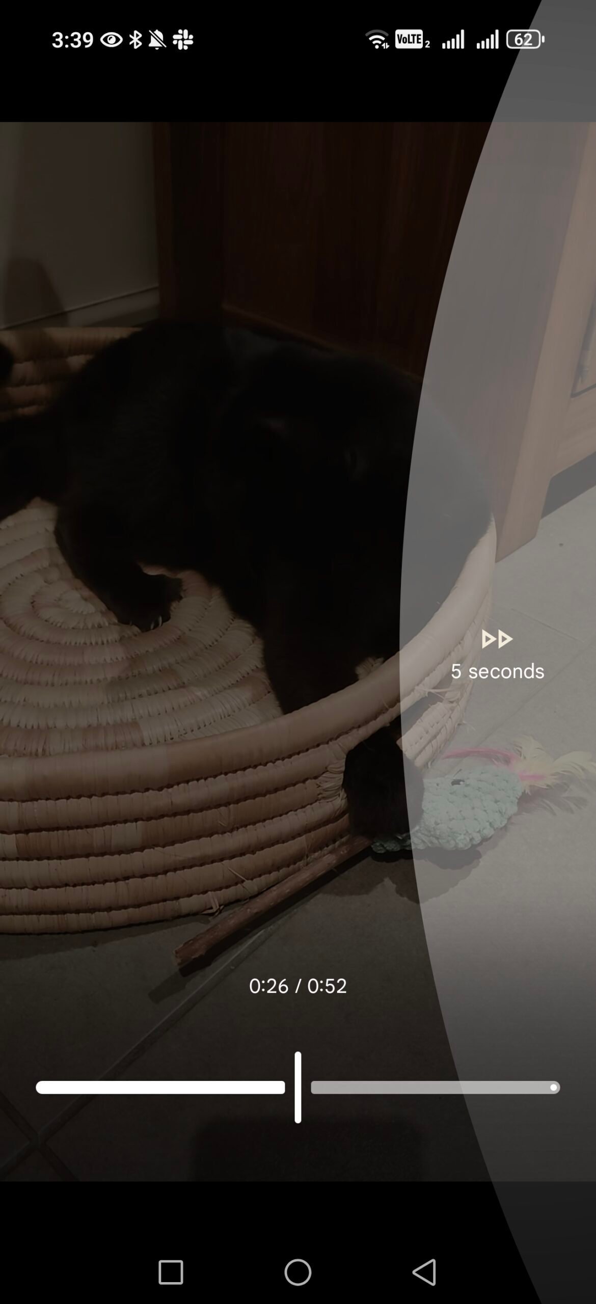 fast forward indicator in google photos