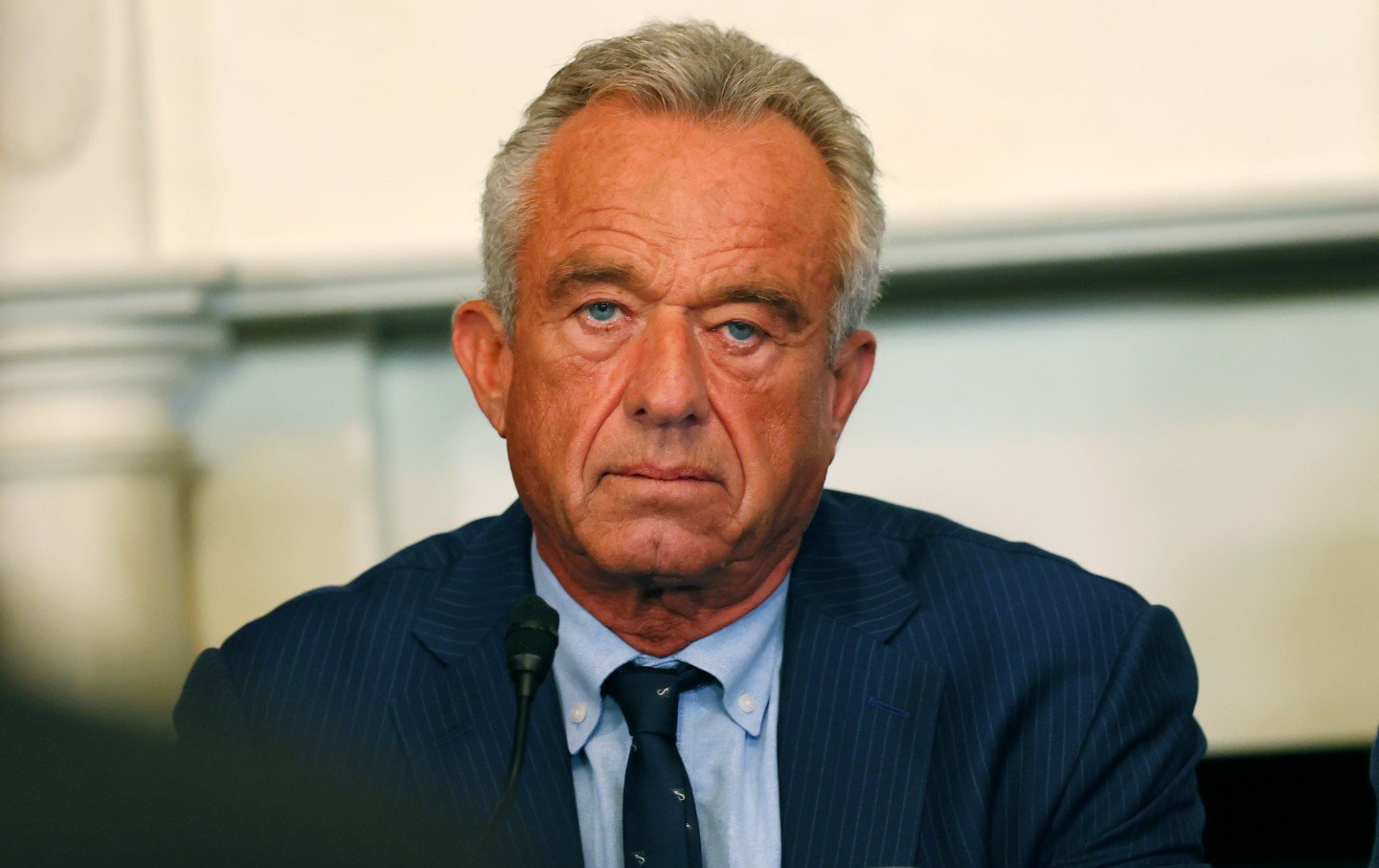 Robert F. Kennedy Jr. in a roundtable discussion on soil health in the Mike Mansfield Room at the US Capitol on July 15, 2025