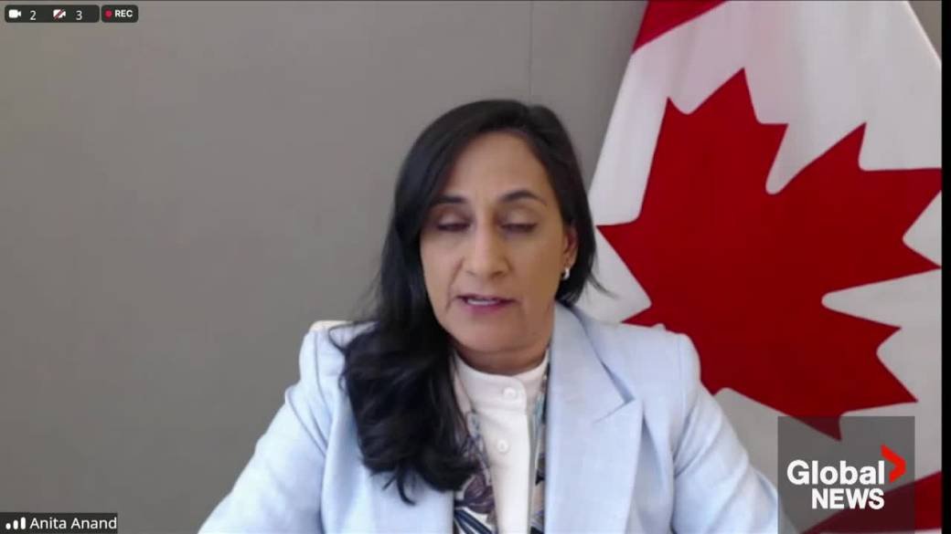 Click to play video: 'Canada’s Foreign Affairs Minister Anand calls for ceasefire, rules out Hamas role in Gaza future'