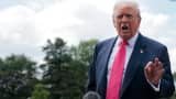 U.S. President Donald Trump speaks to the media as he departs the White House on July 15, 2025 in Washington, DC. 