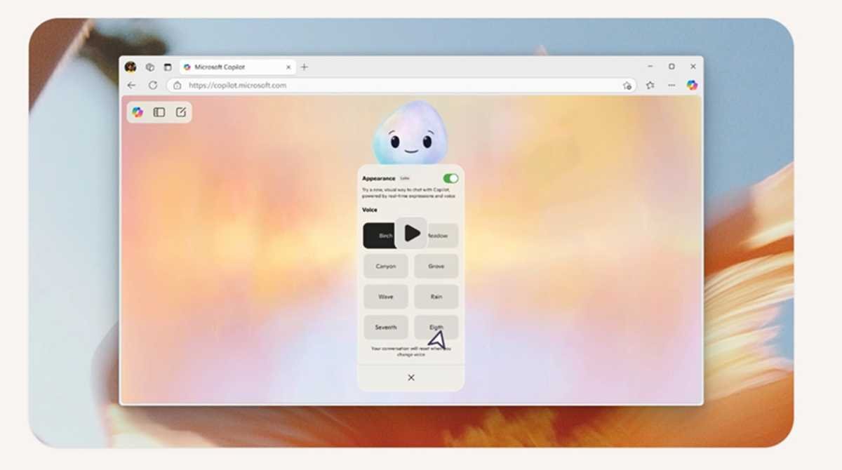 Microsoft Copilot menu
