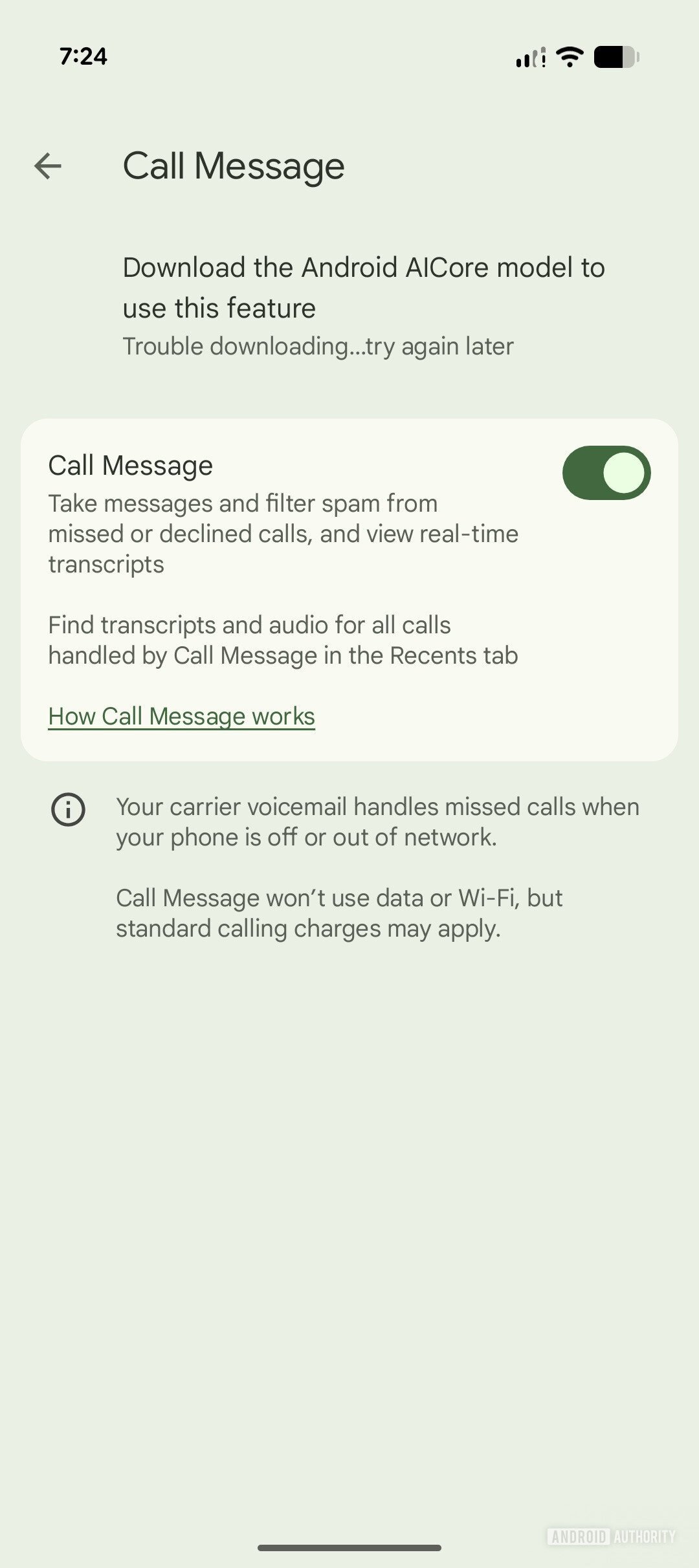 Google Call Message feature 1