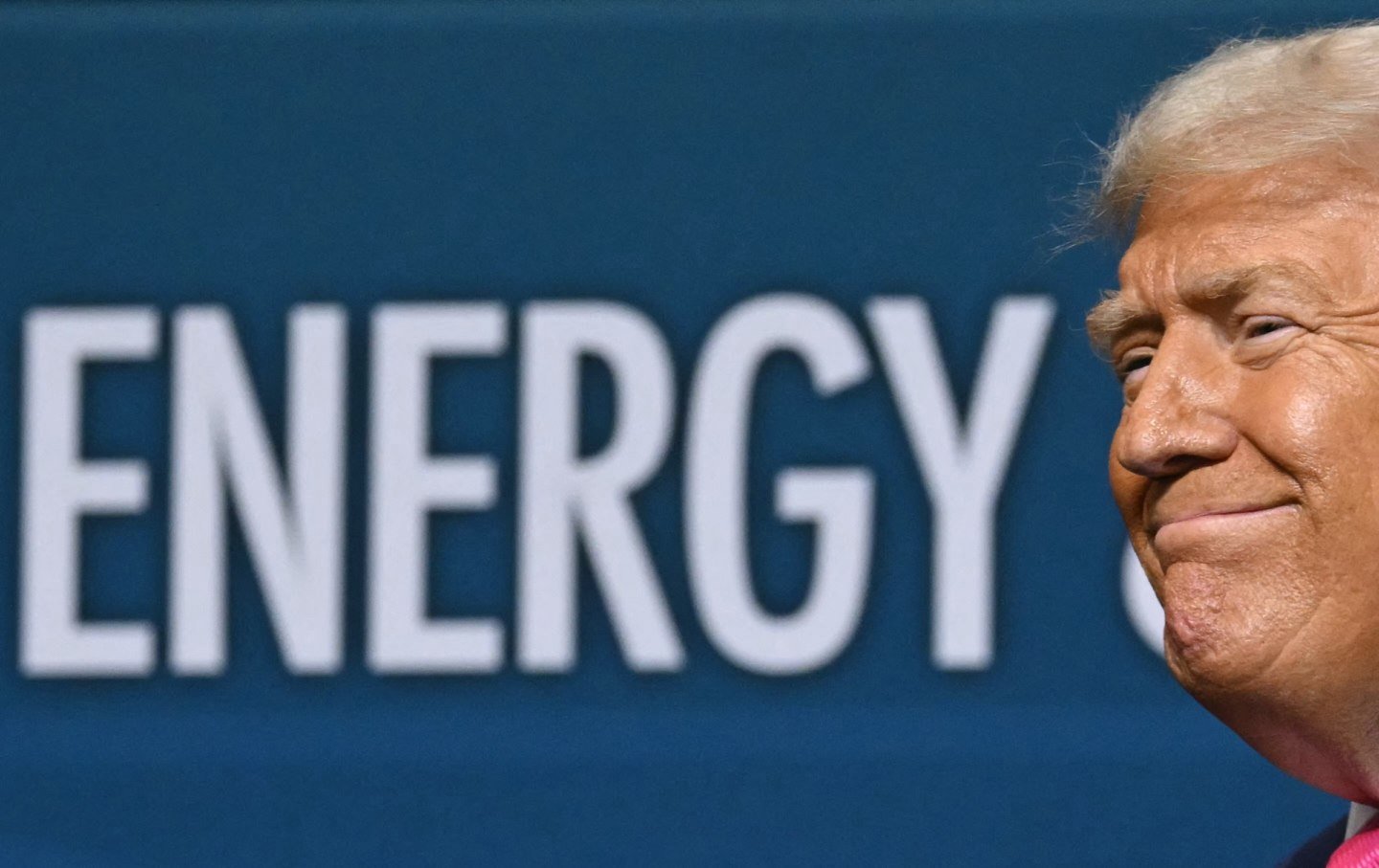 Donald Trump attends the Pennsylvania Energy and Innovation Summit on the campus of Carnegie Mellon University in Pittsburgh, Pennsylvania, on July 15, 2025.