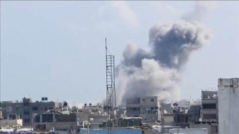 Palestinian Red Crescent footage purports to show HQ on fire after Israeli strike – video 