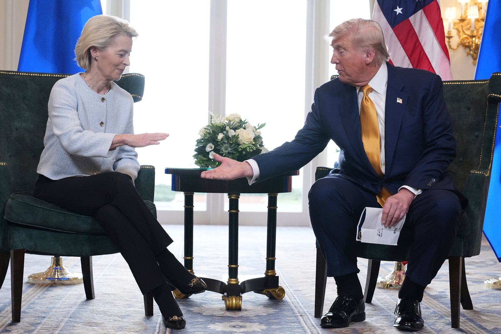 Trump and Von der Leyen agree their trade deal