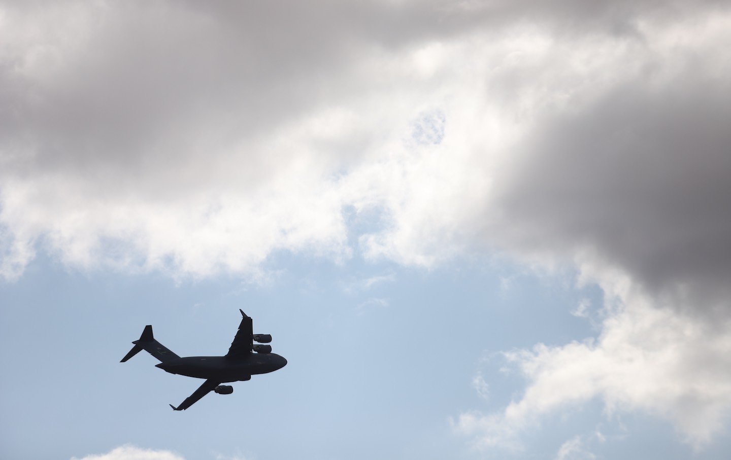 Migrants from Guatemala are deported to their country with a United States military plane at the Fort Bliss facility in El Paso, Texas, on January 30, 2025.