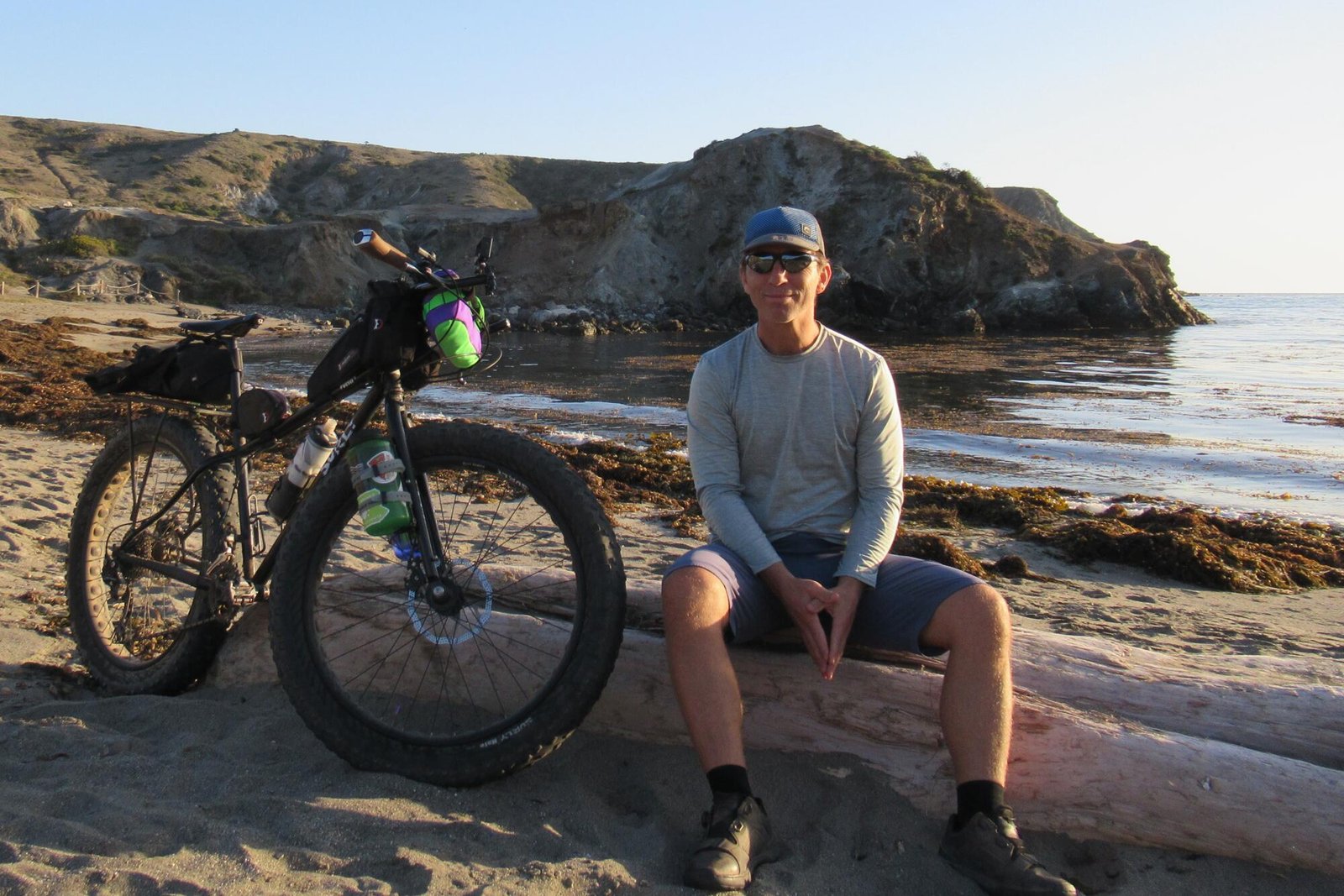 Scenes from James Murren's story on "How to plan a bikepacking trip across Catalina"