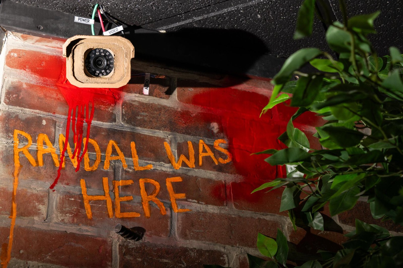 Graffiti in an escape room.