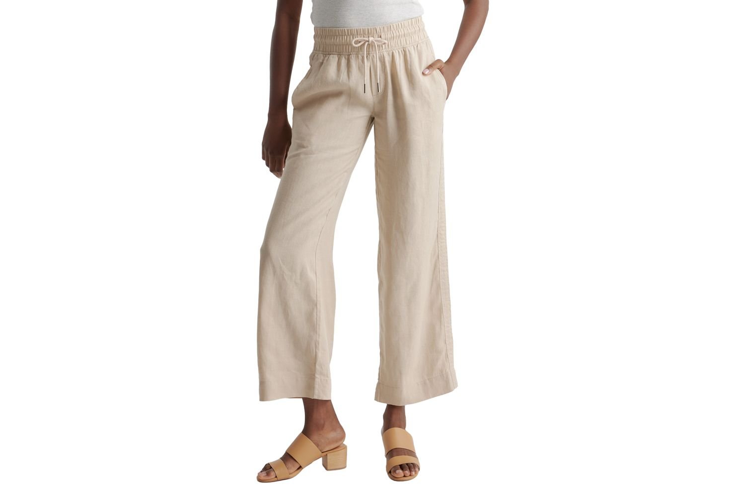 Quince 100% European Linen Wide Leg Pants