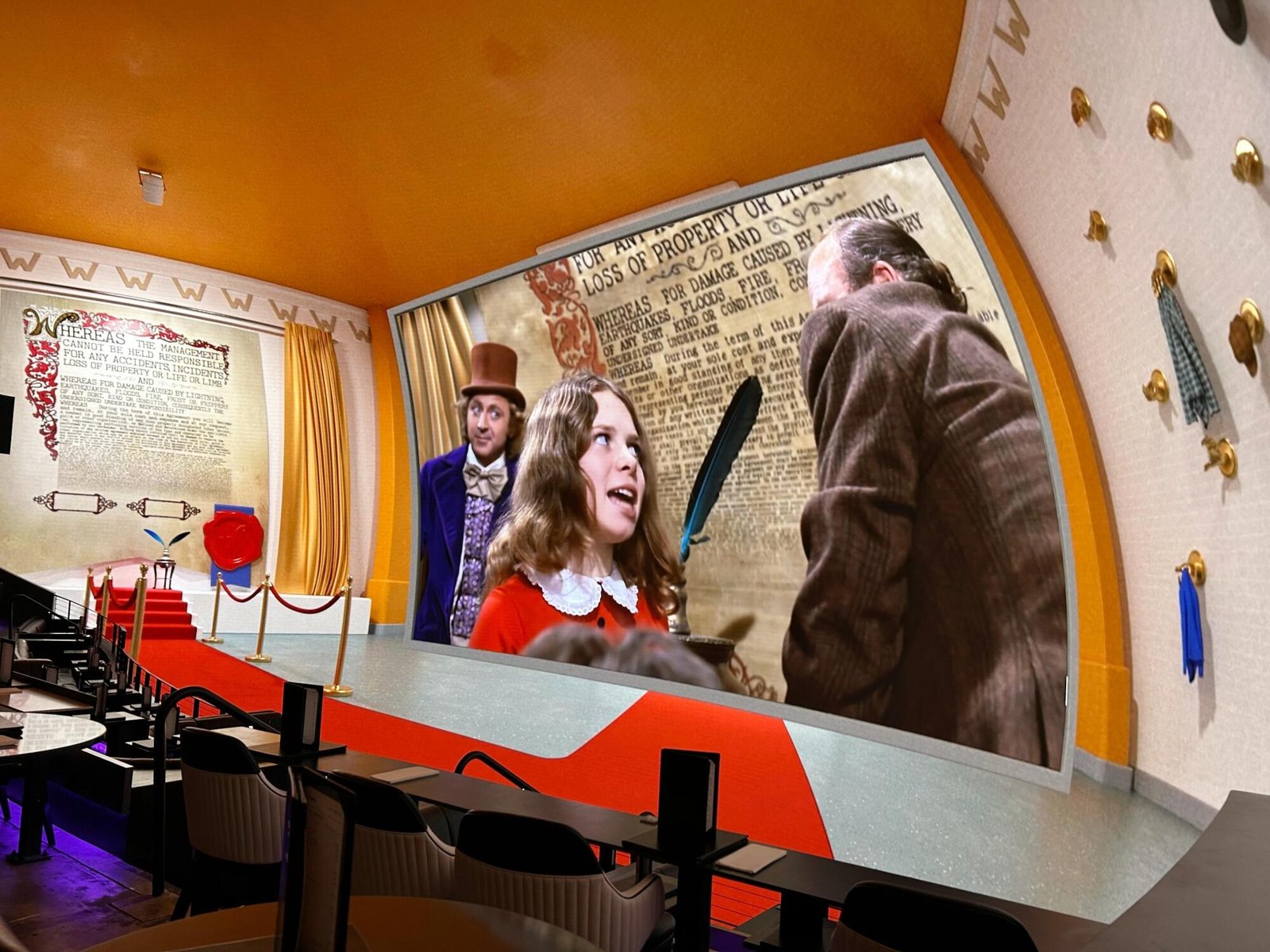 Gene Wilder's Willy Wonka and Julie Dawn Cole's Veruca Salt in "Willy Wonka and the Chocolate Factory," as presented by Cosm.